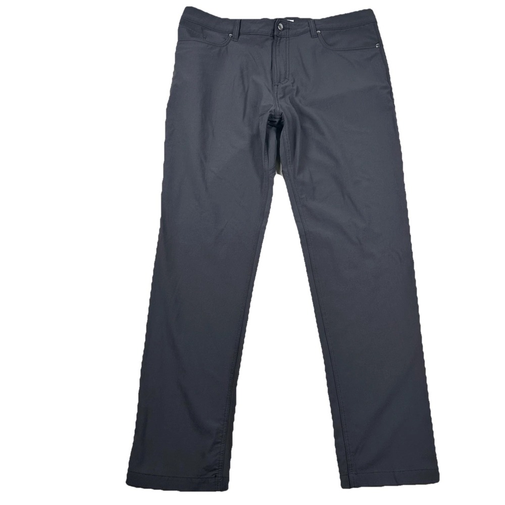 Olivers Pants Mens 36x32 Passage Performance Chino Flat Taper City Modern Gray